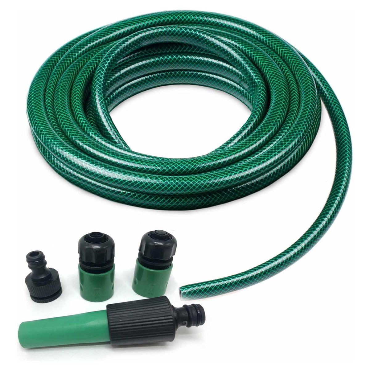 GENERICO - Manguera De Riego Jardín Reforzada 12 Pulgada 20 Metros Con Acoples