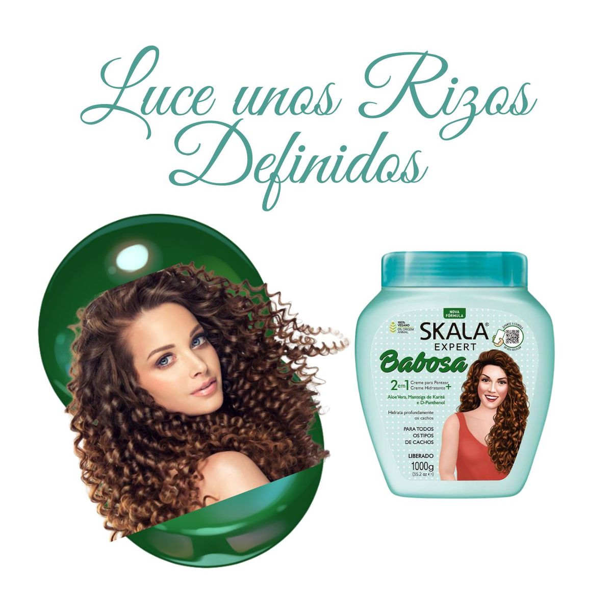 SKALA - Mascara Capilar Skala  Babosa Aloe Vera 1000ml  Hidrata