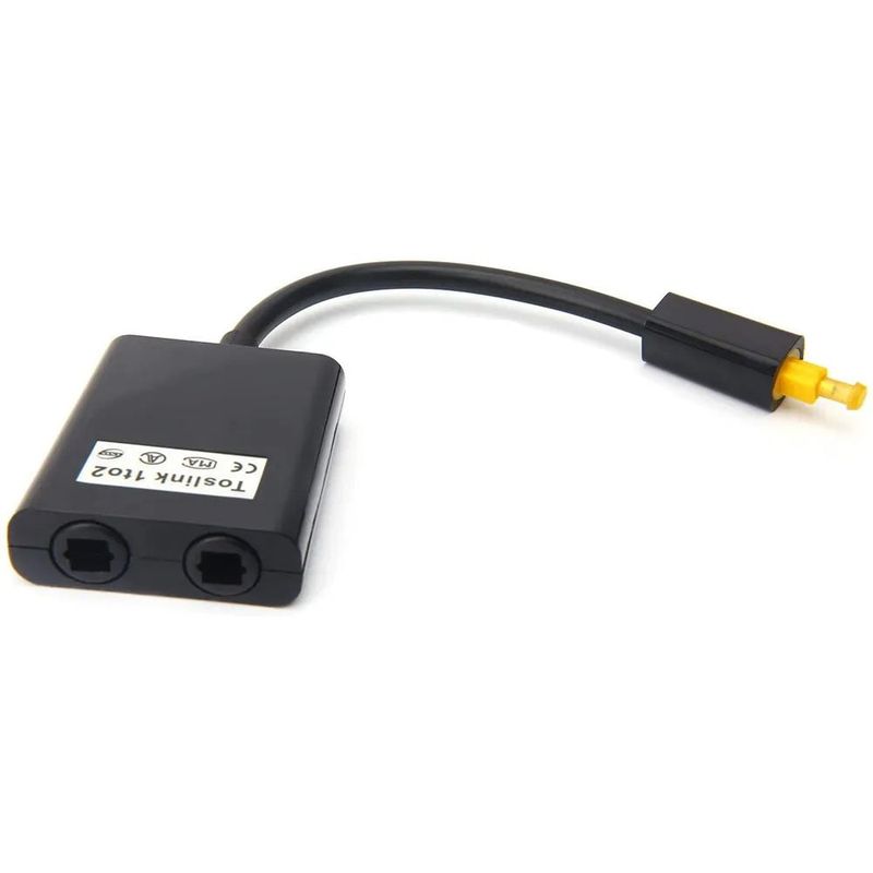 EON - Splitter Cable Óptico Audio Digital Fibra Toslink