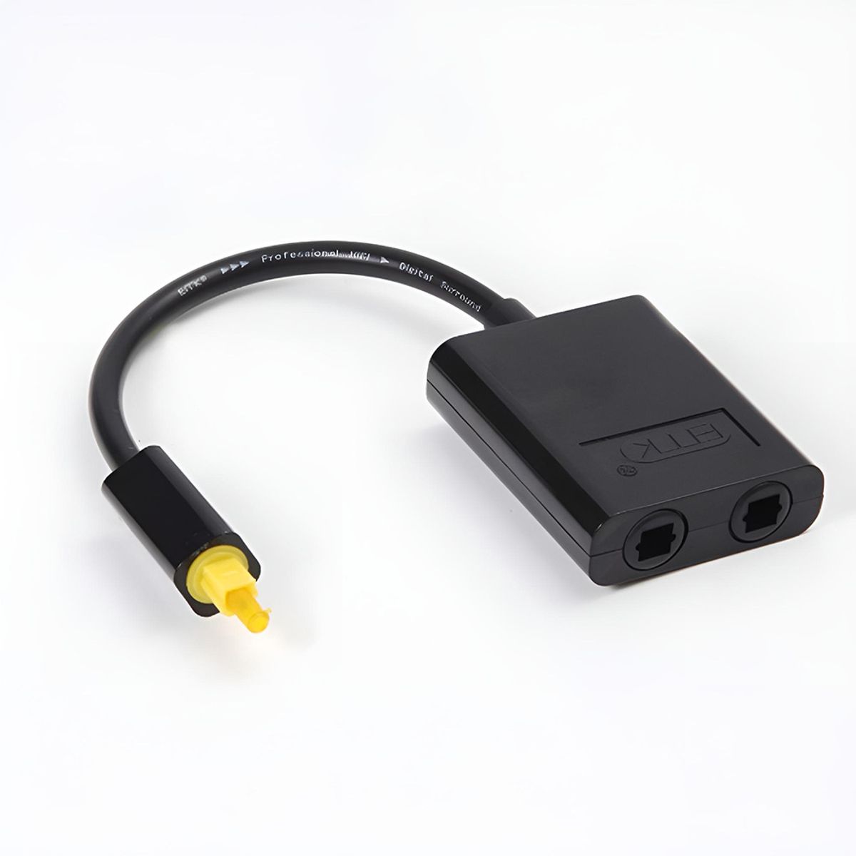 EON - Splitter Optico Fibra Toslink Digital 1 En 2 Salida De Audio
