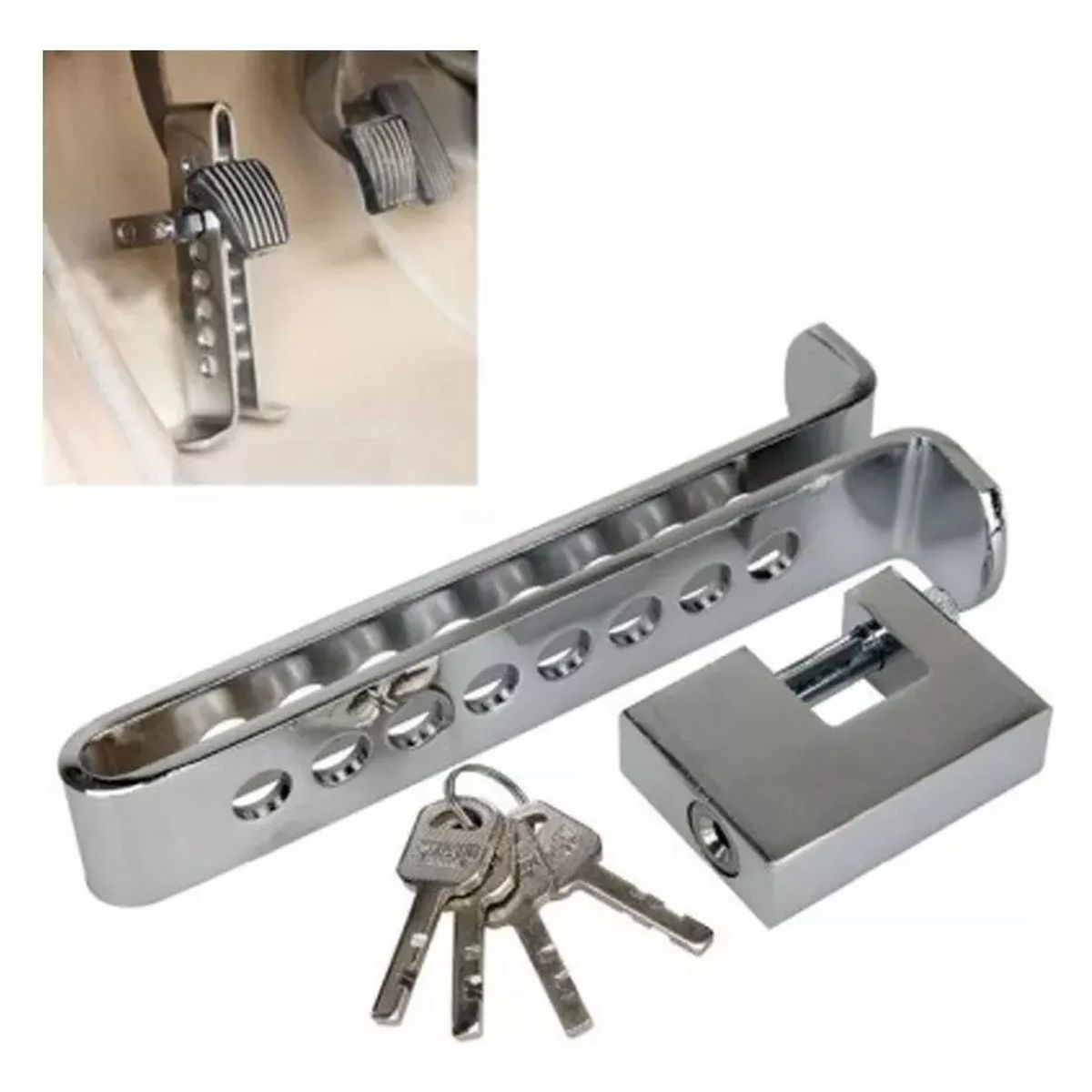 GENERICO - Traba Pedal Seguridad Auto Antirrobo