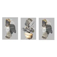 LOS REGALONES - Cuadro Canvas Imagen Abstracto Arbol en lienzo Pack X3 Uds 30x50cm Cu