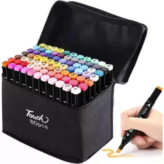 GENERICO - Set Rotuladores Doble Punta Para Colorear 80pcs Plumon Doble