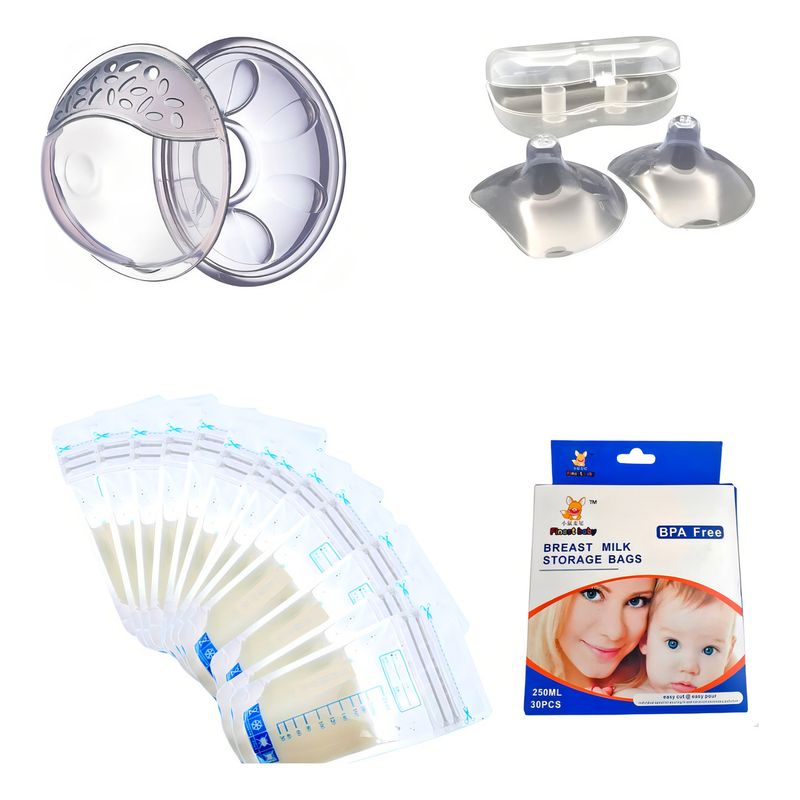 GENERICO - Amapolas + 30 Bolsitas Para Leche Materna+ Par Pezoneras