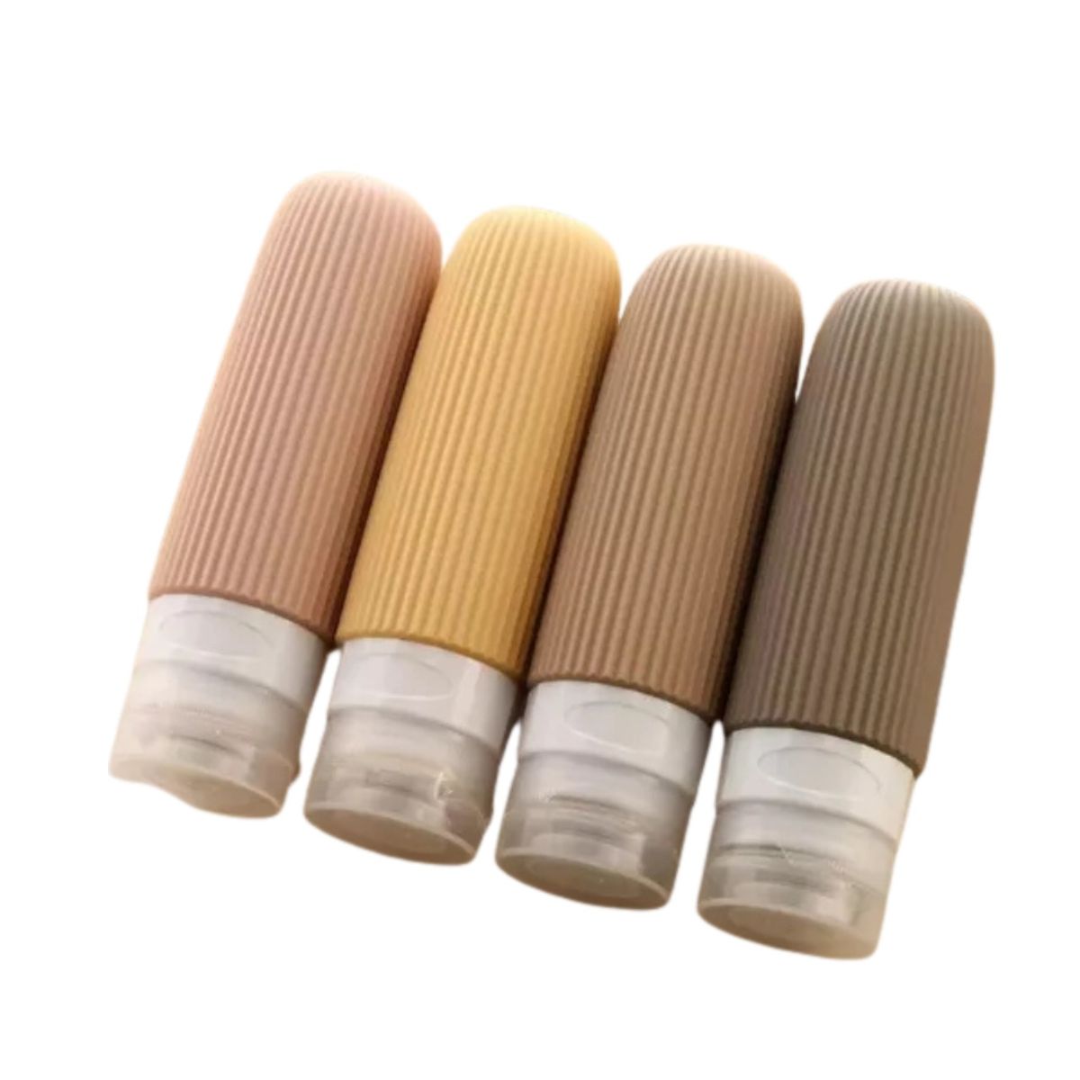 GENERICO - Botellas De Viaje Silicona Portatiles Contenedor 4 Piezas MD