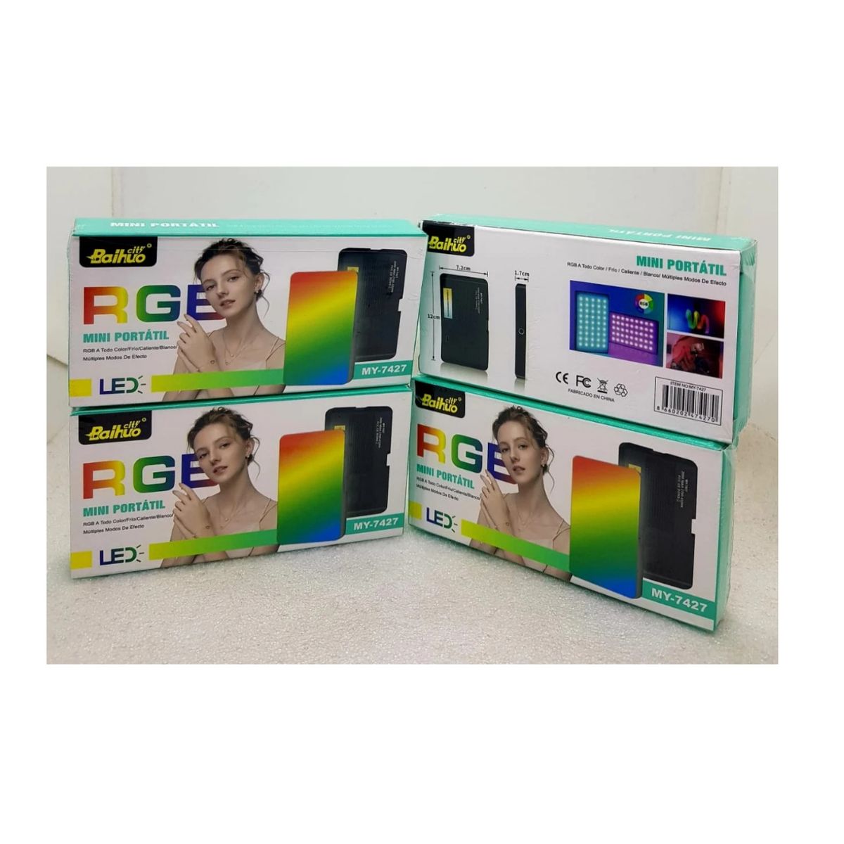 GENERICO - Luz Rgb Portátil Para Selfies Videos Ajustable Cámara MD