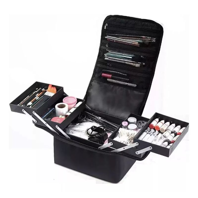 GENERICO - Maleta Tela Portátil Para Maquillaje Manicure Cosmetologia
