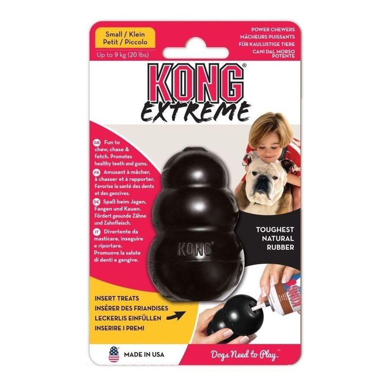 KONG - Juguete Kong Extreme Para Mascotas Perros Talla S Hasta 9 Kg