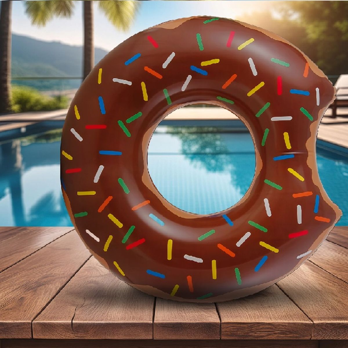 MOVI - FLOTADOR GIGANTE  DONUT CAFE  120 cms