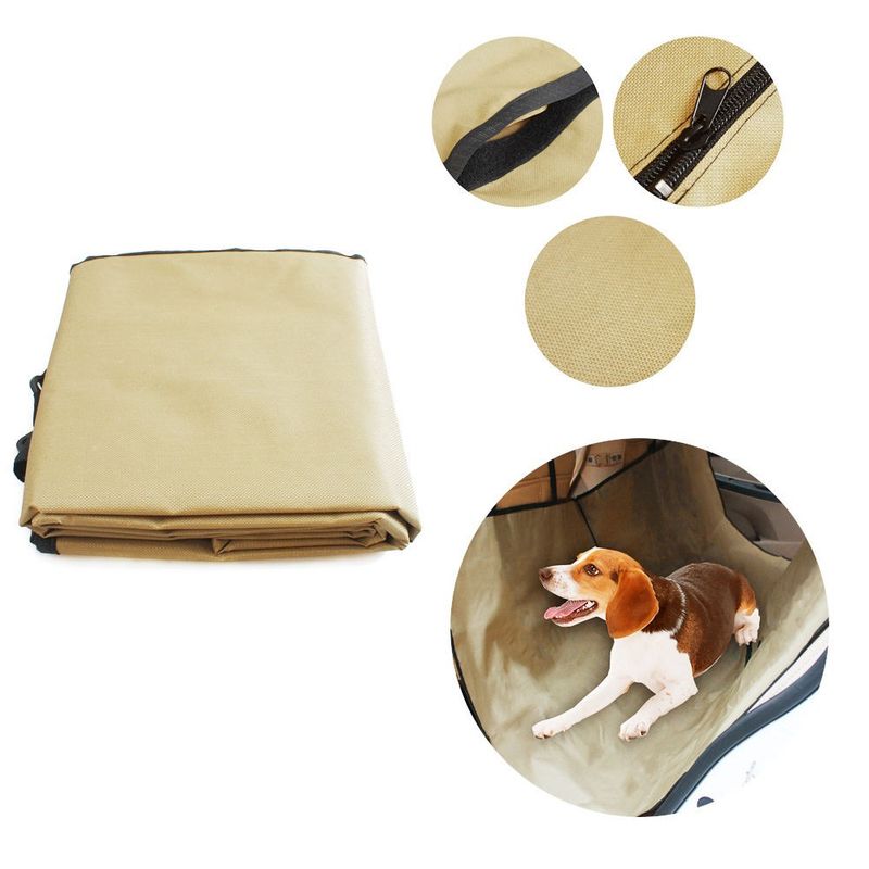 MOVI - FUNDA DOBLE CUBRE ASIENTO TRASERO DE AUTO PARA MASCOTAS