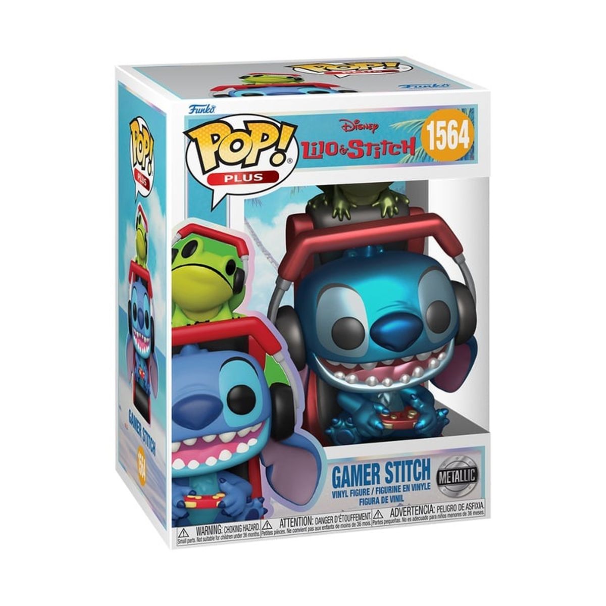 FUNKO - Funko Pop Disney Stitch Gamer Metálico 1564