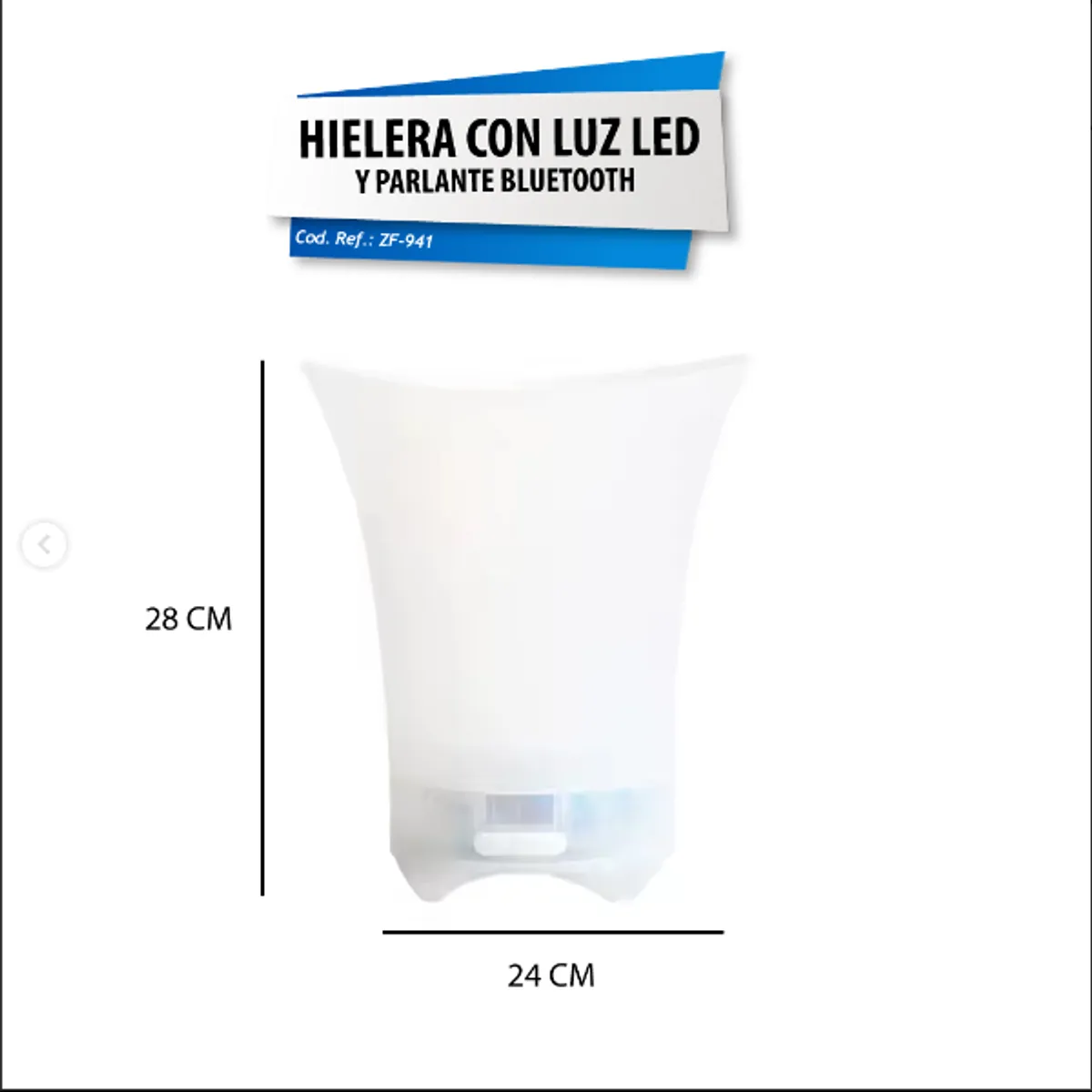 MOVI - HIELERA PARLANTE BLUETOOTH 7 LITROS MULTICOLOR