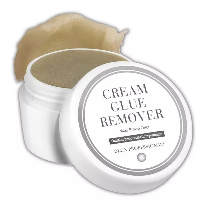 GENERICO - Crema Removedora Para Extensiones De Pestañas Dlux, 15 Ml, Color Marrón Lechoso
