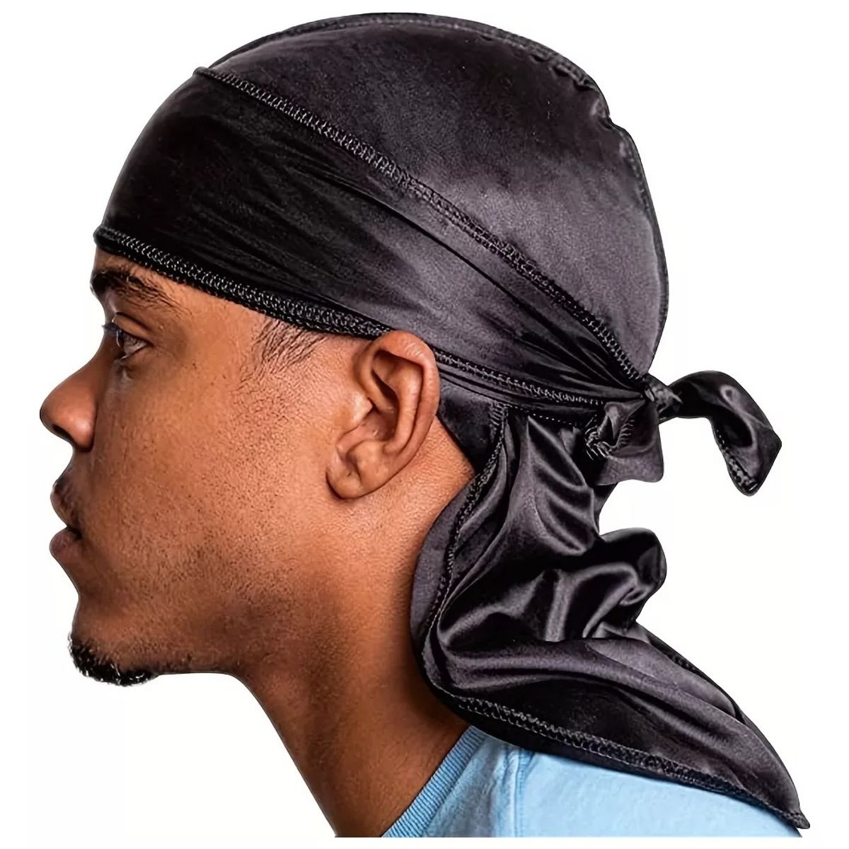 GENERICO - Gorro Tipo Bandana De Seda Y Poliéster Durag Rag Tail Du rag