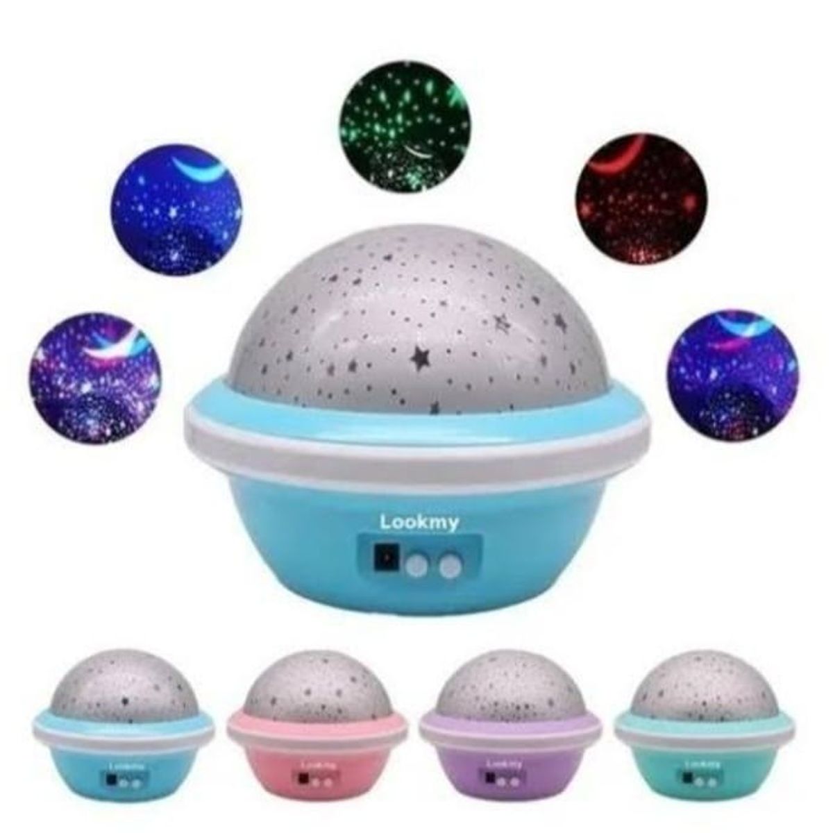 MOVI - LAMPARA LED ESPANTACUCOS PROYECTOR LUZ ESTRELLAS PARA NIÑOS