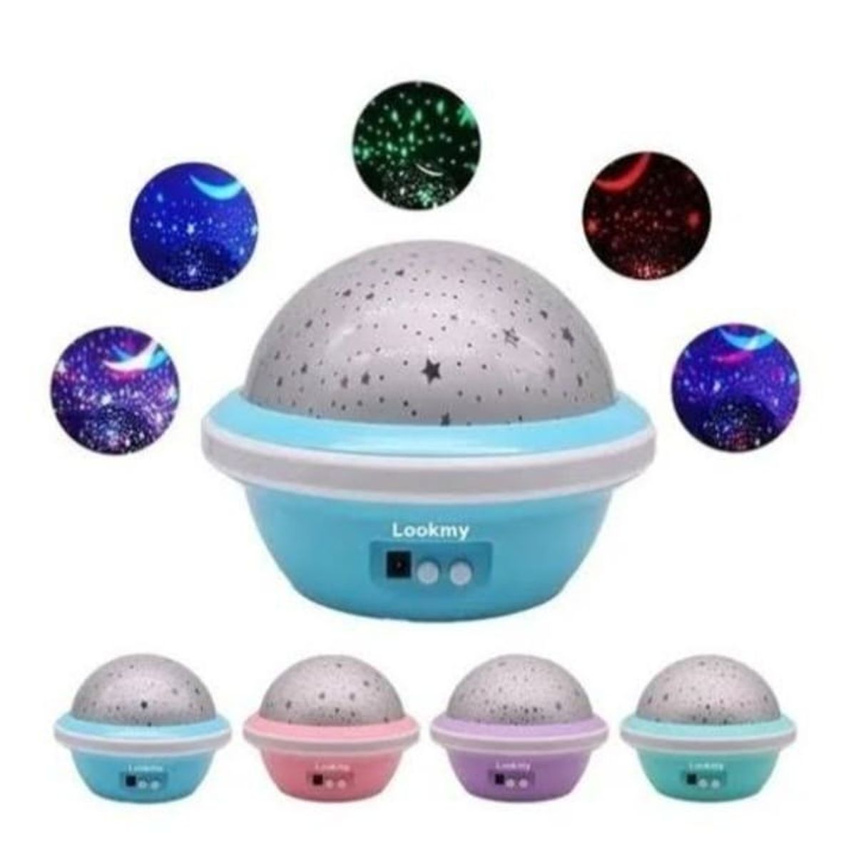 MOVI - LAMPARA LED ESPANTACUCOS PROYECTOR LUZ ESTRELLAS PARA NIÑOS