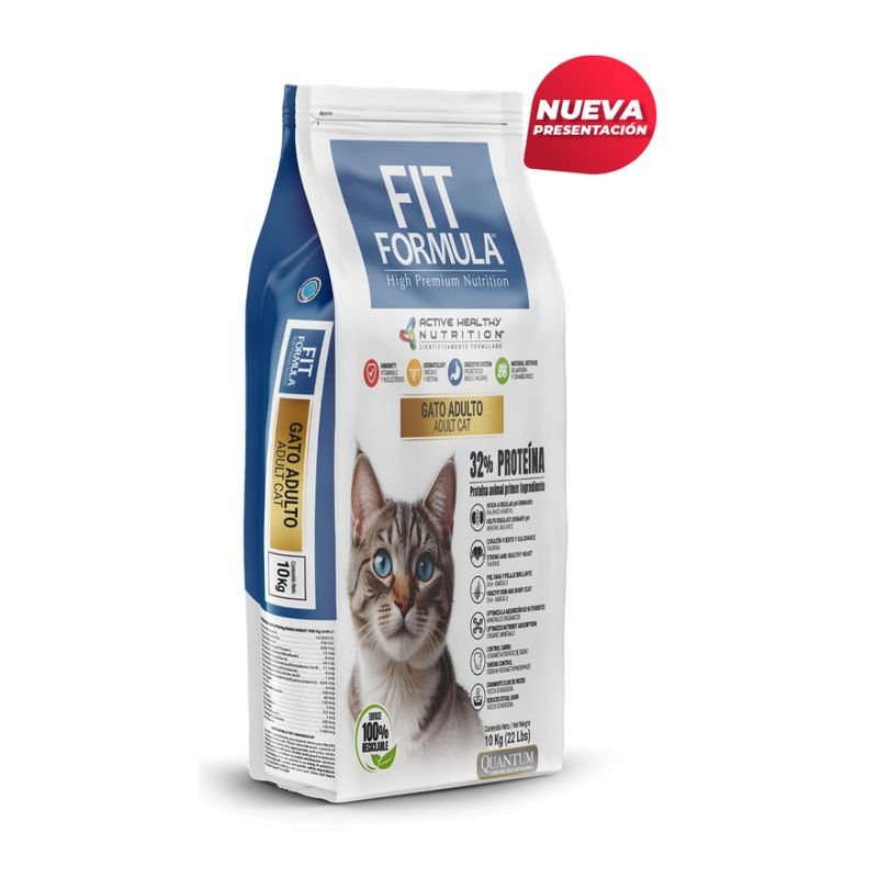 FIT FORMULA - ALIMENTO FIT FORMULA PARA GATO ADULTO 10KG