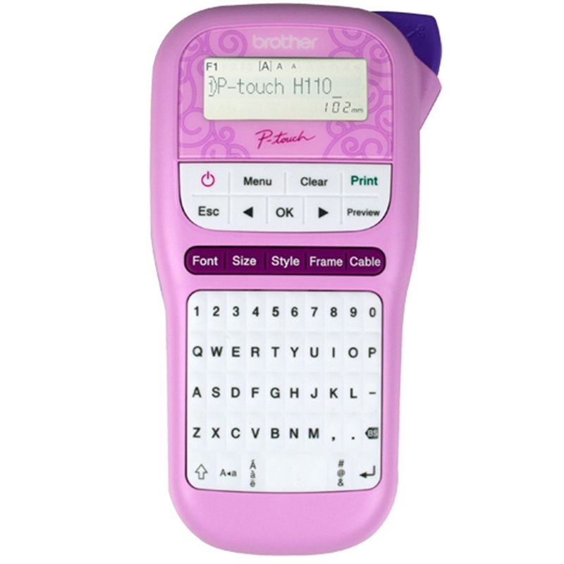 BROTHER - Rotuladora Portátil P-Touch Brother PTH110 Rosada