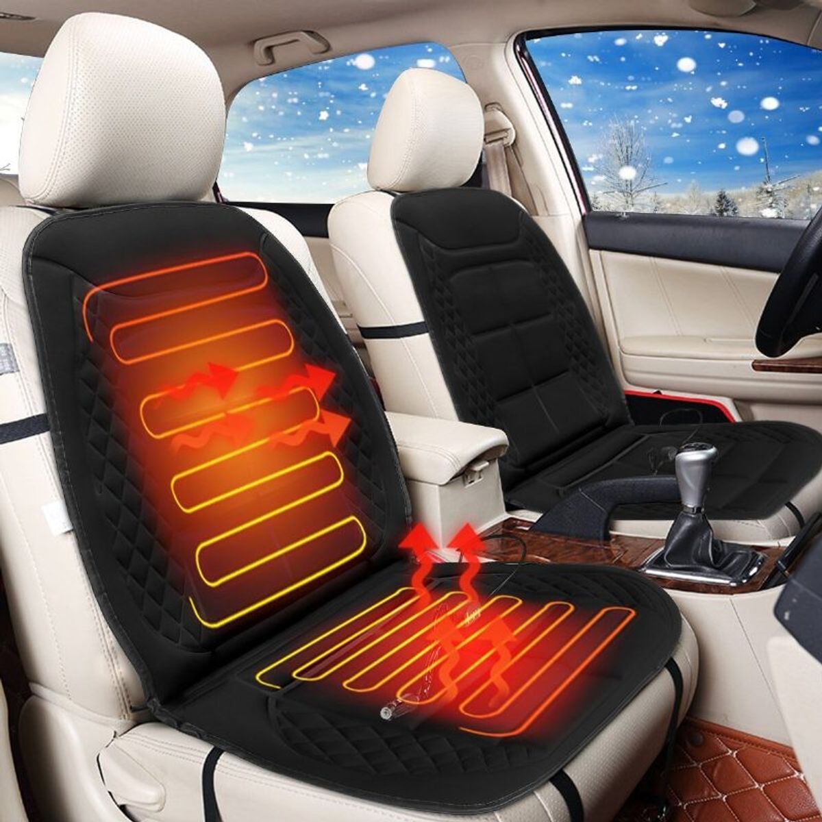 MOVI - Funda calienta asiento para auto