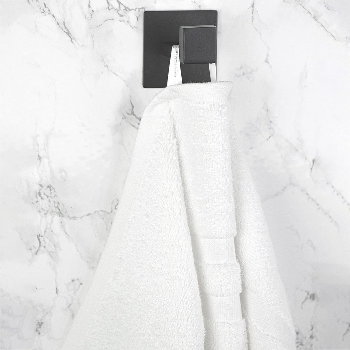 IUNIK - Pack X2 Toallas De Ducha Blancas 100% Baño Algodón