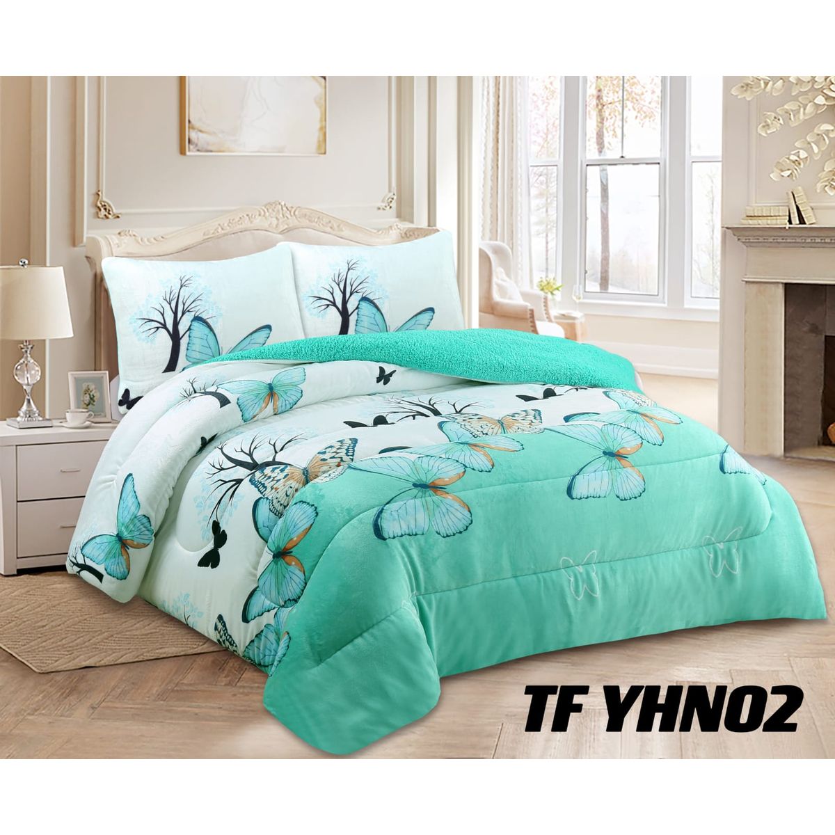 GENERICO - Cubrecama de Invierno Plush con Chiporro 2 p TFHYN02