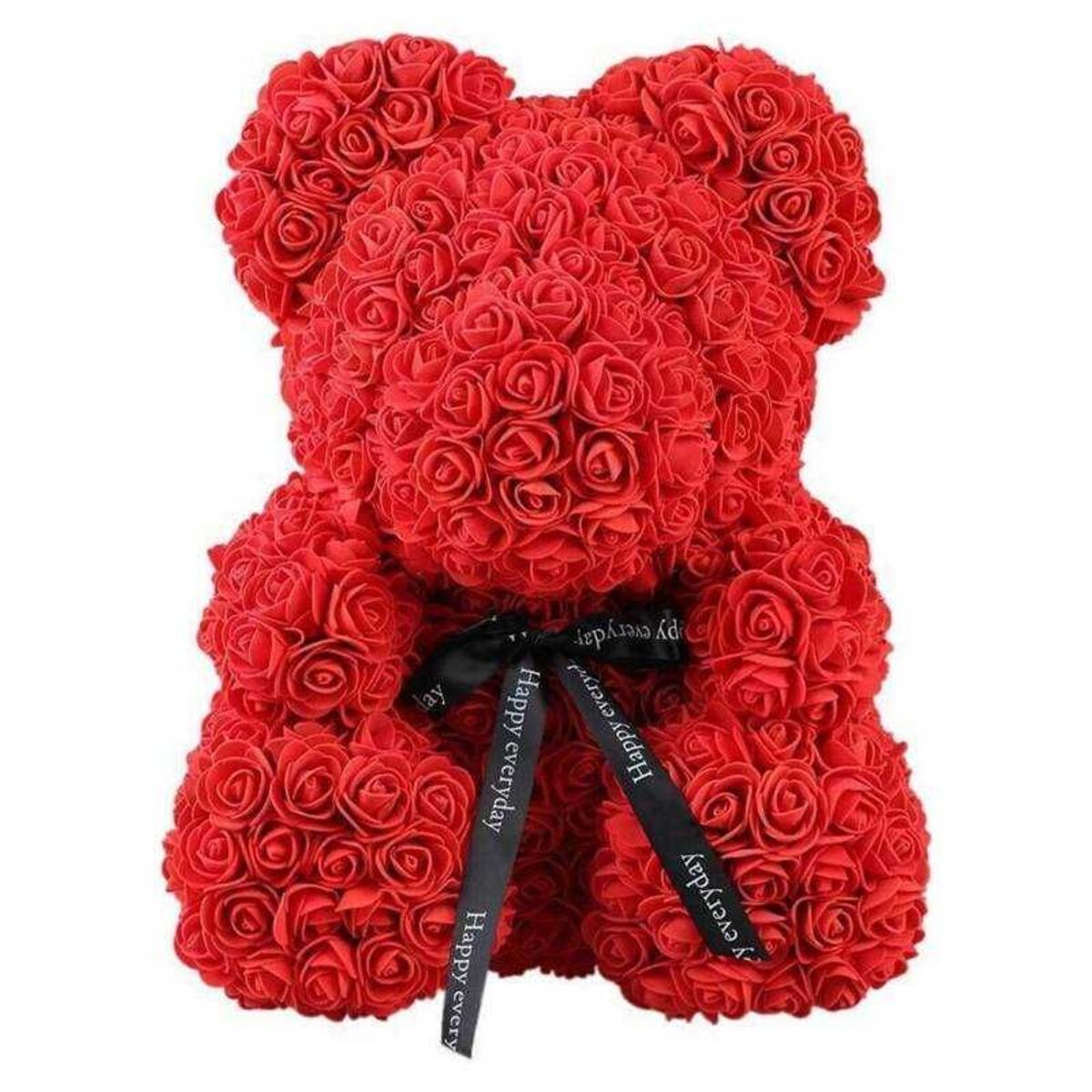 MOVI - OSO PETALOS DE ROSA SAN VALENTIN ROJO