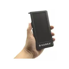 GENERICO - Batería recargable Powerbank 10000mAh carga solar color negro
