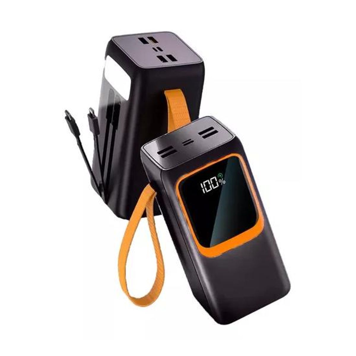 GENERICO - Power Bank 65w Quick Charge 50000mAh con linterna color negro