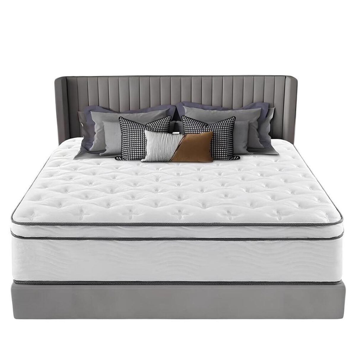 LUBABYCAS - Colchón King Comprimido Nube Pocket 150x200x30cm LuBabycas