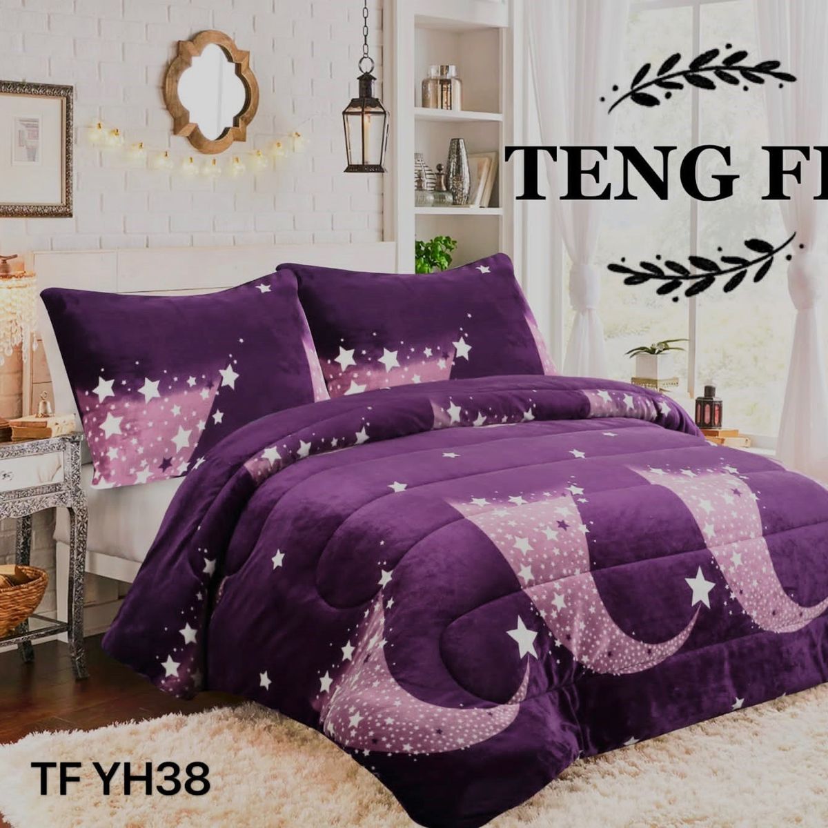 GENERICO - Cubrecama de Invierno Plush con Chiporro 2 p TFYH38