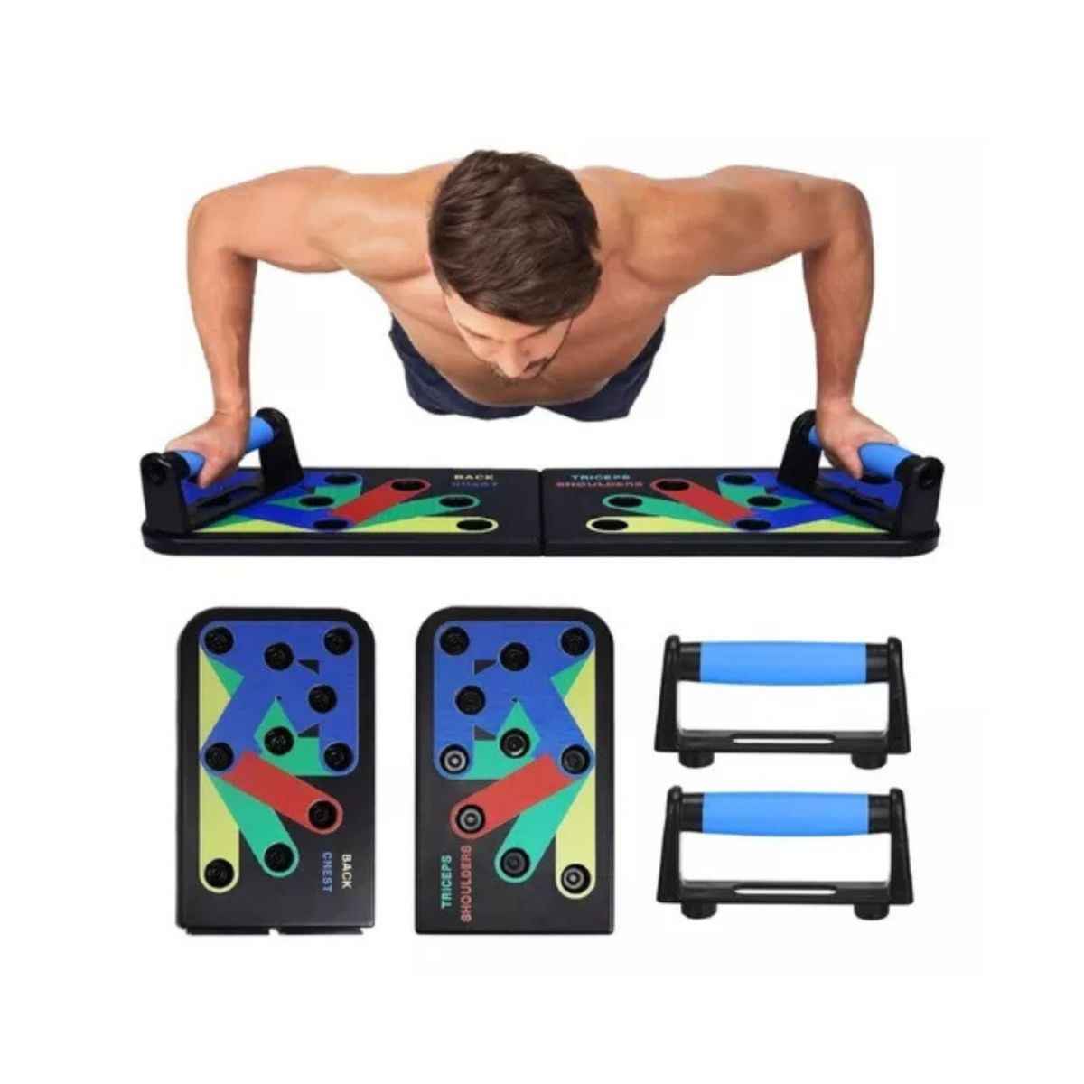 GENERICO - Tabla Para Flexione Codificada En Colores Ejercicio Push Up DN