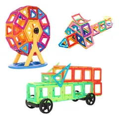 GENERICO - 30 Piezas Juego Bloques Magnéticos 3d Creativos Para Niños