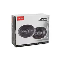 GENERICO - Parlantes para auto 6x9 3 vías 400W Aiwa color negro