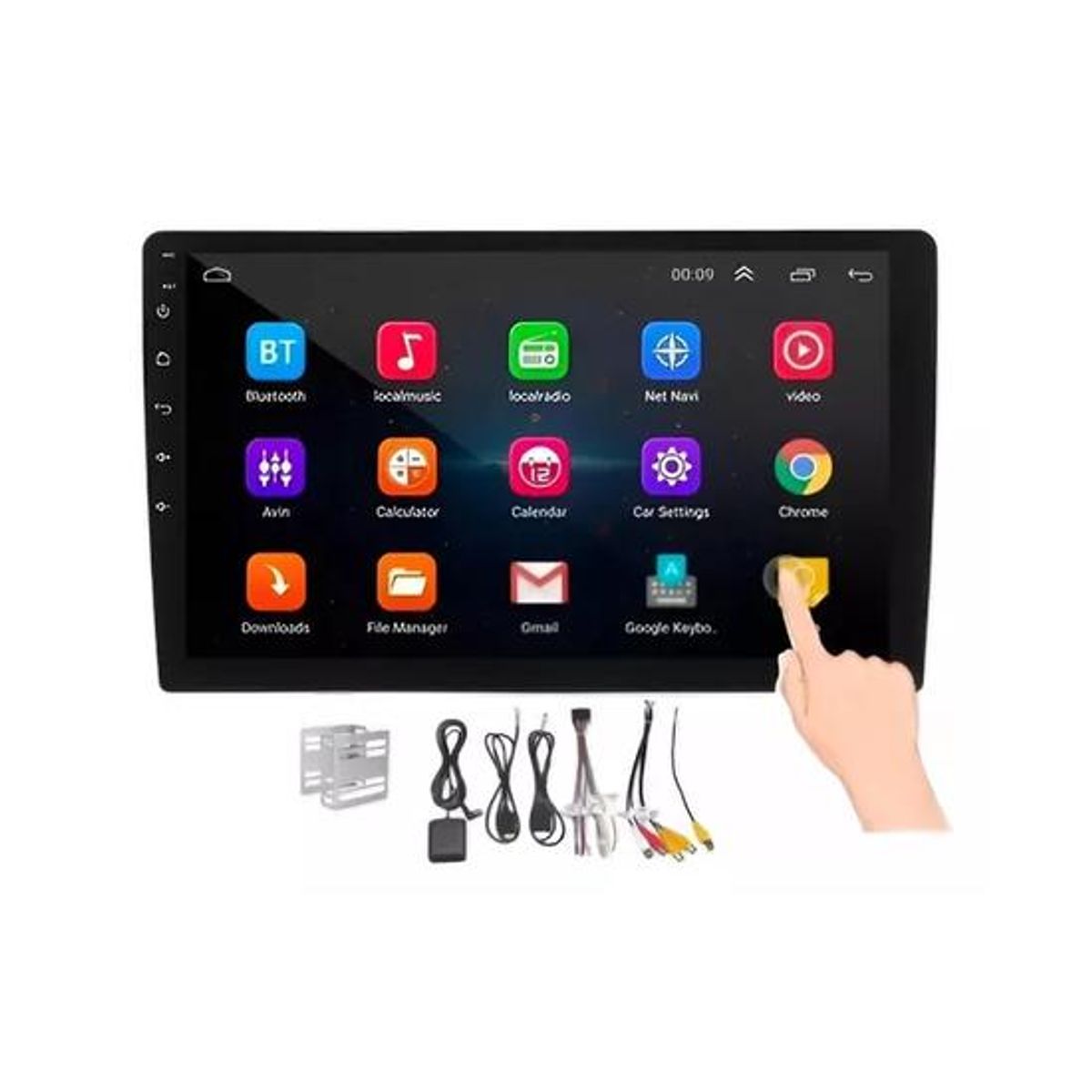 GENERICO - Radio Android 81 con GPS y Mirror Link 9 2 Din color negro