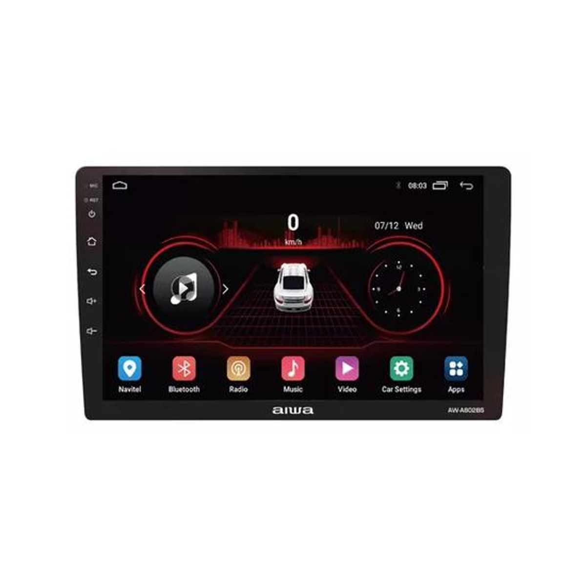 GENERICO - Radio auto 2 Din Android Touch HD 9 Aiwa color negro
