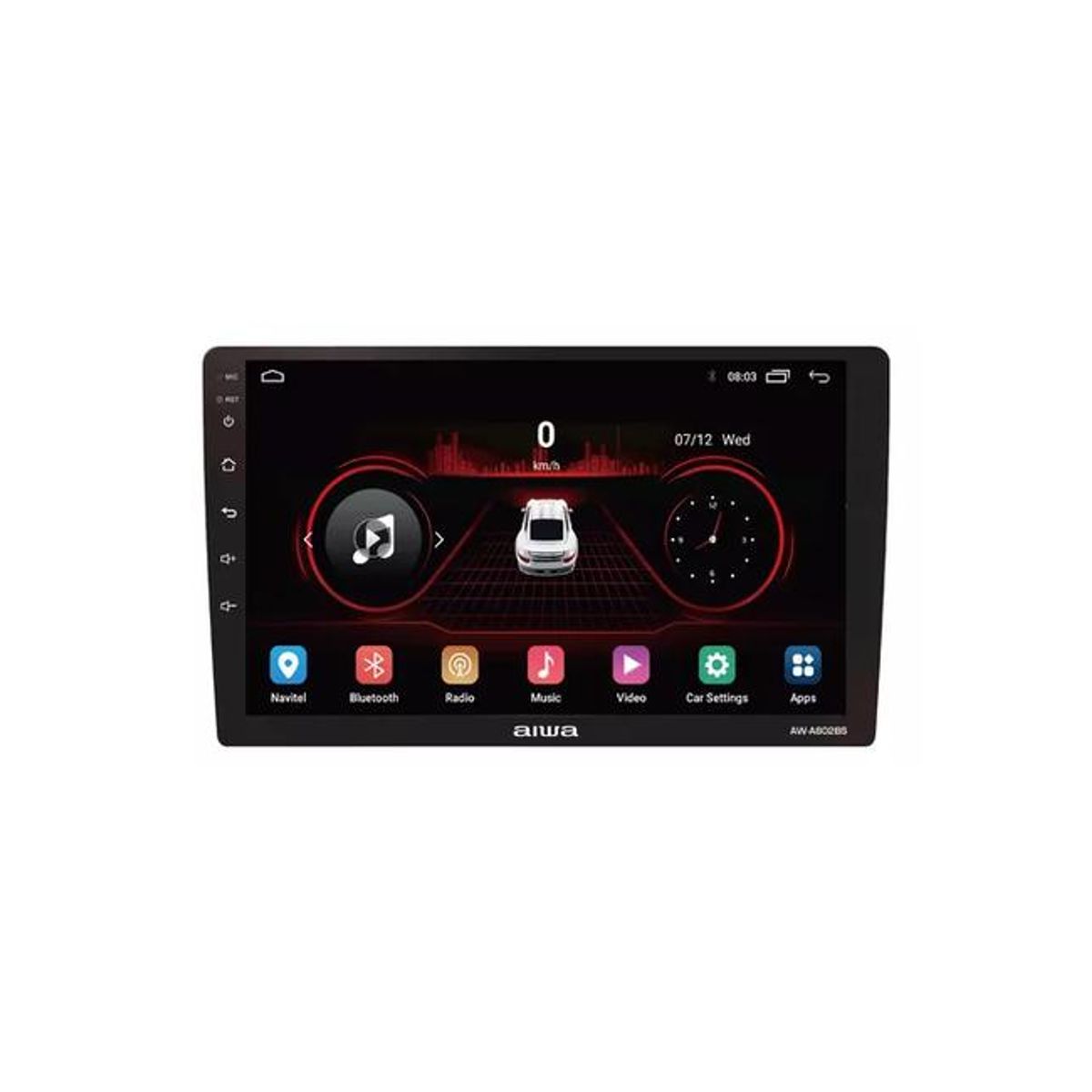GENERICO - Radio auto 2 Din Android Touch HD 9 Aiwa color negro