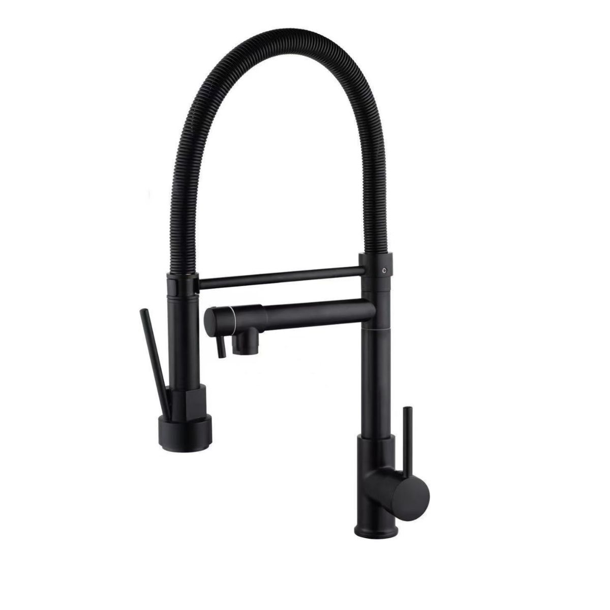 GENERICO - Grifo De Cocina Monomando Lavaplatos NEGRO Y PLATEADO CS