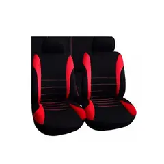 GENERICO - Set funda cubre asiento automóvil 10 piezas color negro
