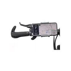 GENERICO - Porta celular metálico para moto y bicicleta color negro