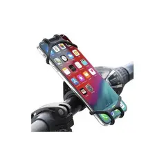 GENERICO - Soporte de teléfono para bicicleta y moto color negro