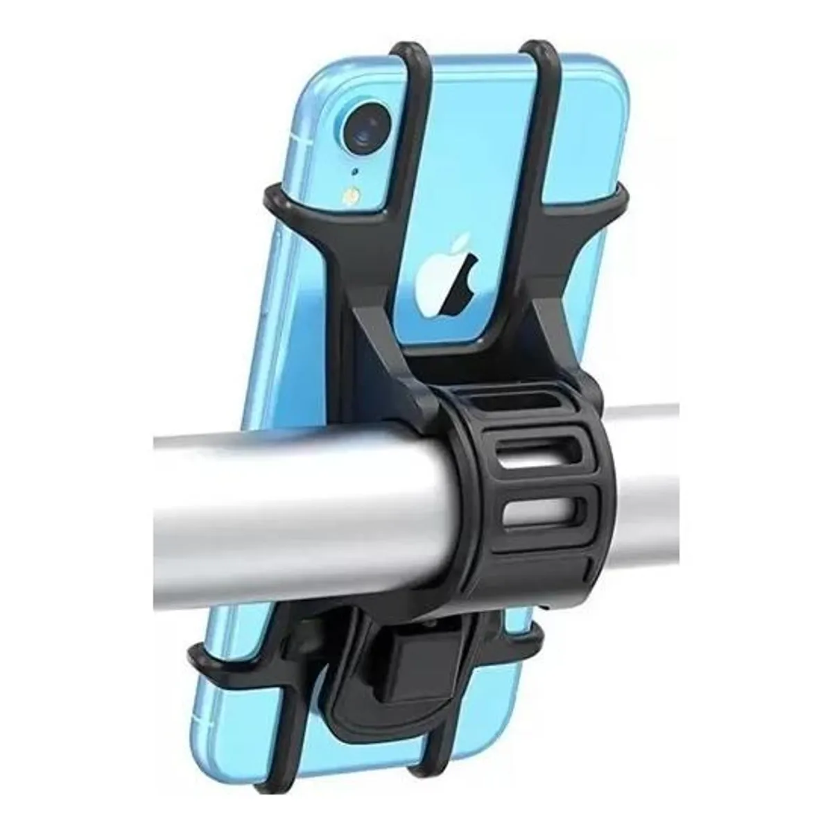 GENERICO - Soporte de teléfono para bicicleta y moto color negro