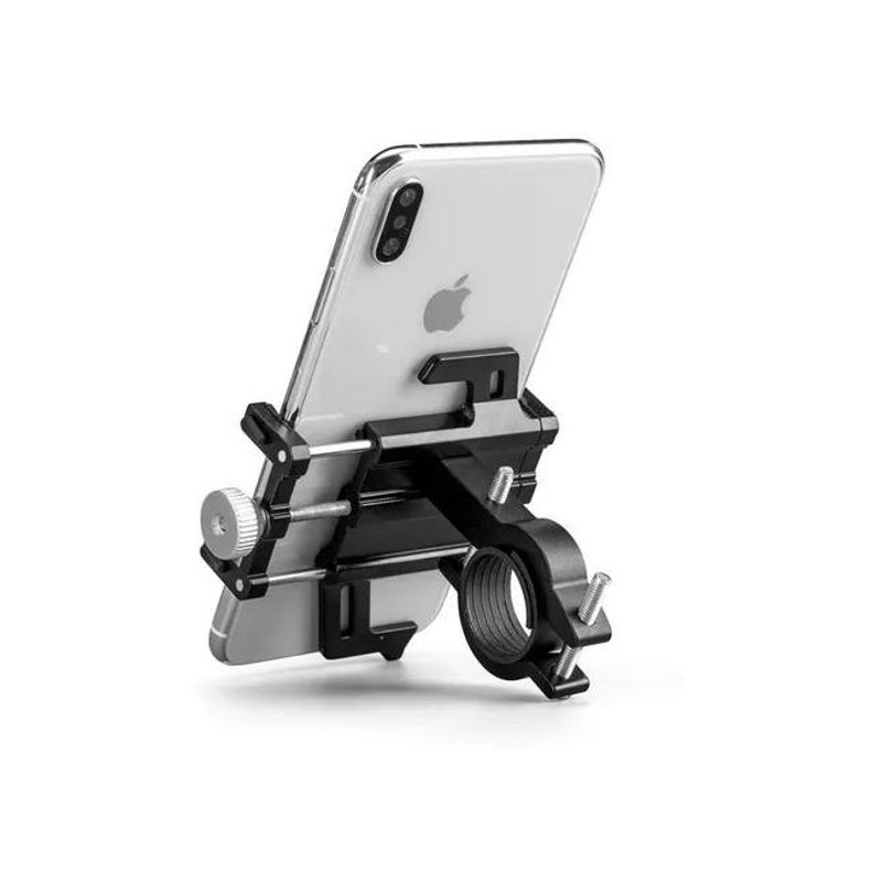 GENERICO - Soporte para celular en bicicleta y moto color negro