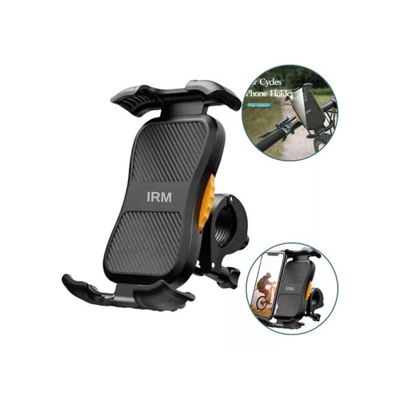 GENERICO - Soporte de celular para bicicletamoto 360º color negro