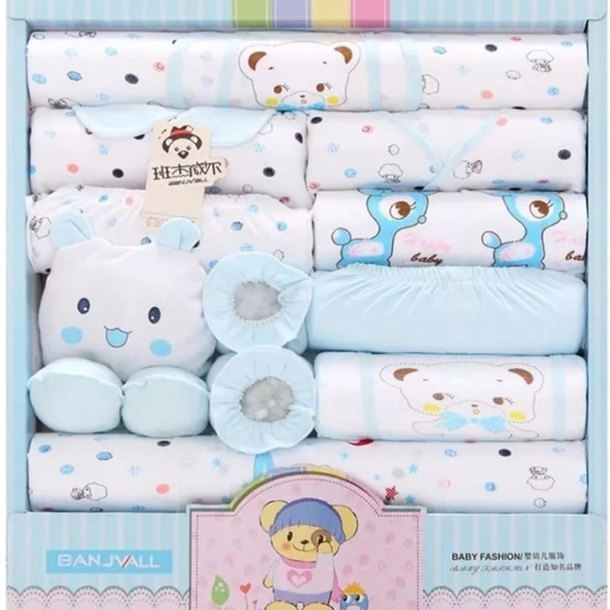 GENERICO - Ajuar Ropa Bebe Recién Nacido De 0 A 3 Meses Pack 18 Piezas