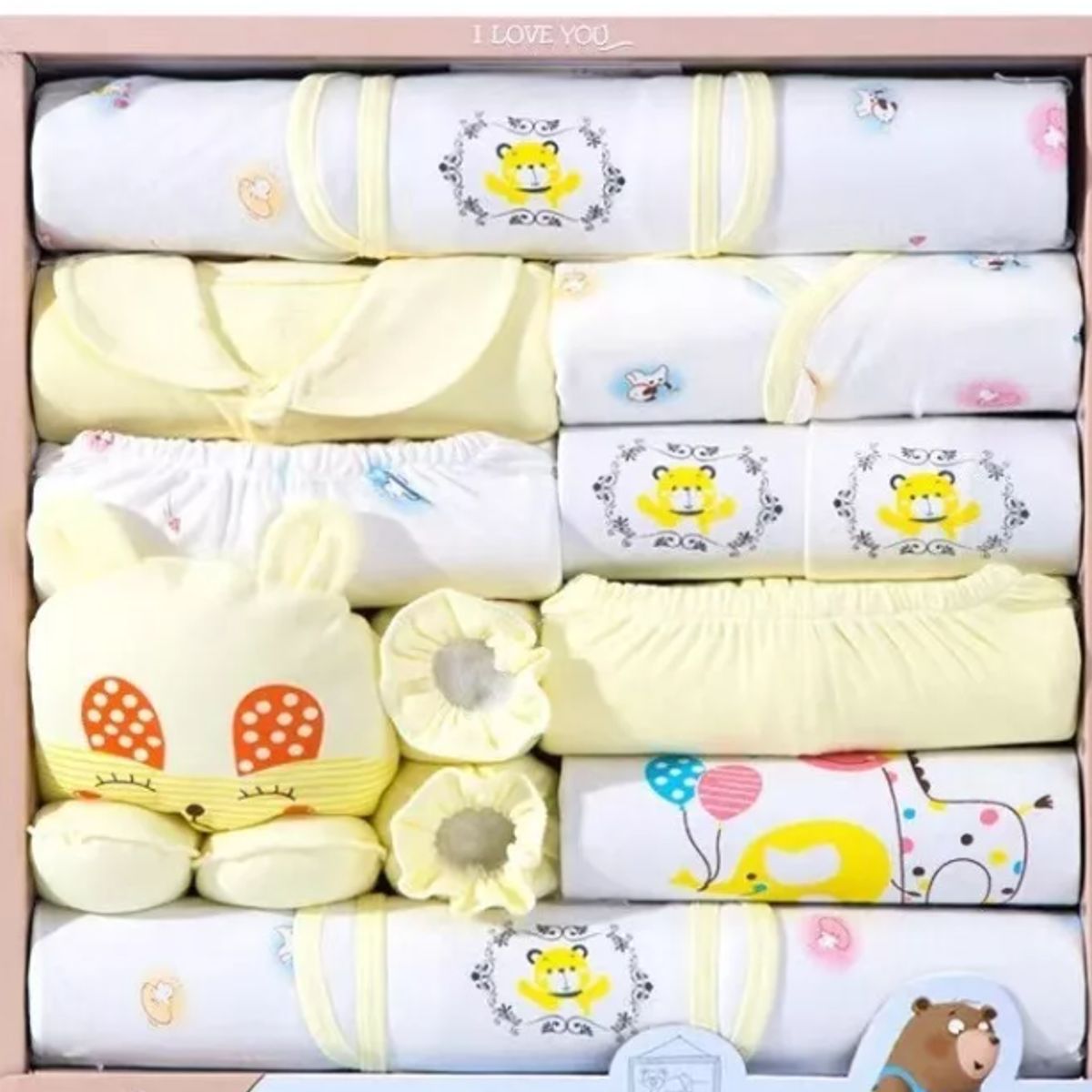 GENERICO - Ajuar Ropa Bebe Recién Nacido De 0 A 3 Meses Pack 18 Piezas