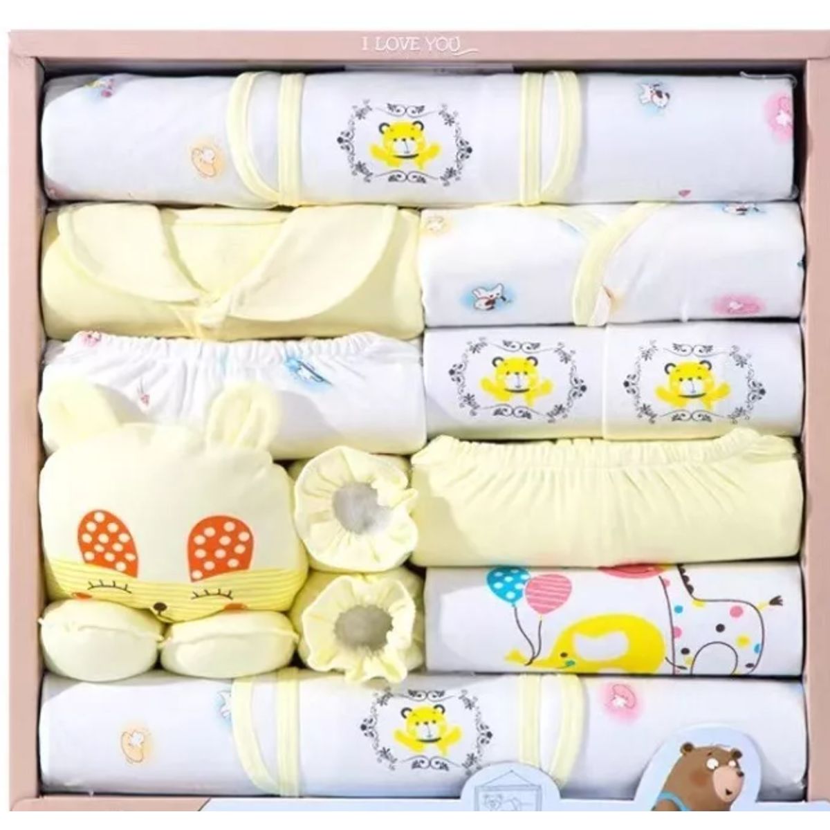 GENERICO - Ajuar Ropa Bebe Recién Nacido De 0 A 3 Meses Pack 18 Piezas