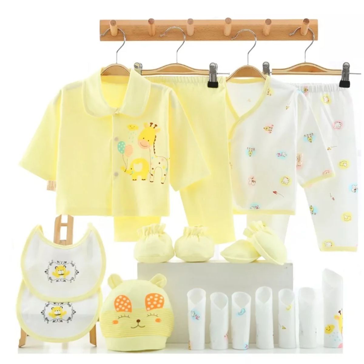 GENERICO - Ajuar Ropa Bebe Recién Nacido De 0 A 3 Meses Pack 18 Piezas