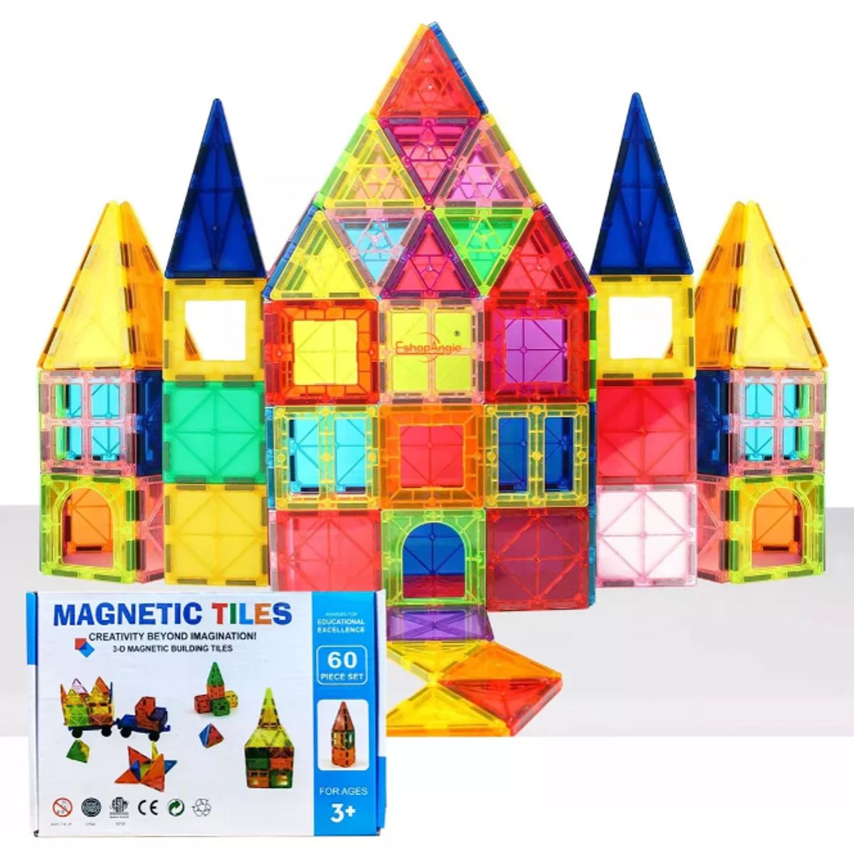 GENERICO - Imanes Juego Bloques Magnéticos De 60 Imán