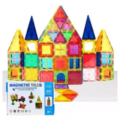 GENERICO - Imanes Juego Bloques Magnéticos De 60 Imán