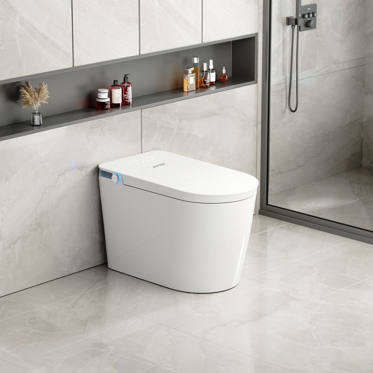 JOYTEK - WC Inodoro Inteligente Apertura/Cierre Manual Descarga a Piso 30 cm